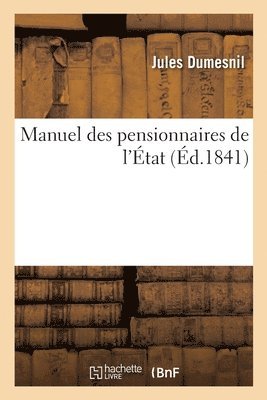 bokomslag Manuel Des Pensionnaires de l'tat