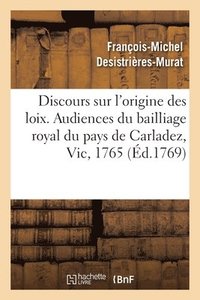 bokomslag Discours Sur l'Origine Des Loix