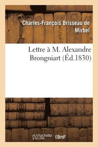 bokomslag Lettre  M. Alexandre Brongniart