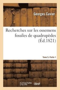 bokomslag Recherches Sur Les Ossemens Fossiles de Quadrupdes. Tome 5. Partie 1