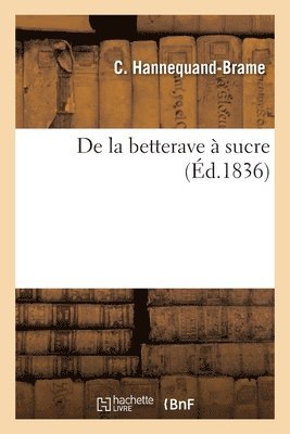 bokomslag de la Betterave  Sucre