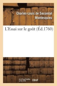 bokomslag L'Essai Sur Le Goût