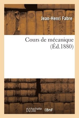 bokomslag Cours de Mécanique