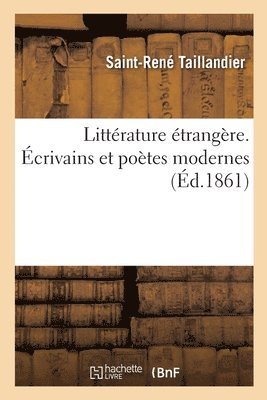 Littrature trangre. crivains Et Potes Modernes 1