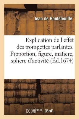 Jean de Hautefeuille, HAUTEFEUILLE-J - Explication de l'effet des trompettes parlantes. Proportion, figure, matiere, sphere d'activité, Häftad