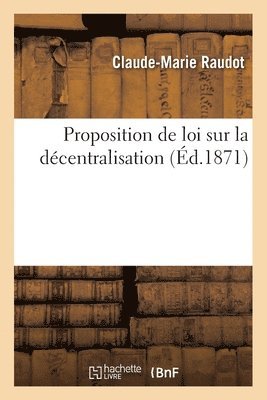 bokomslag Proposition de loi sur la dcentralisation