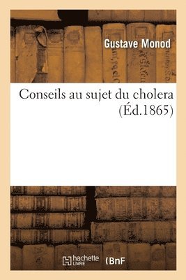 bokomslag Conseils au sujet du choléra