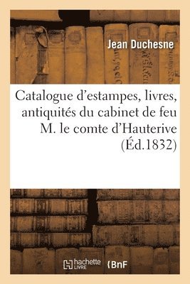 Catalogue d'estampes, livres, ouvrages  figures, antiquits et curiosits 1