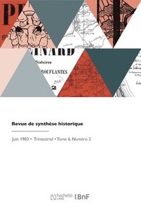 bokomslag Revue de synthse historique