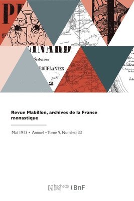 Revue Mabillon, archives de la France monastique 1