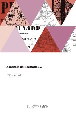 Almanach des spectacles 1