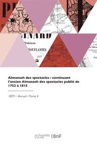 bokomslag Almanach des spectacles