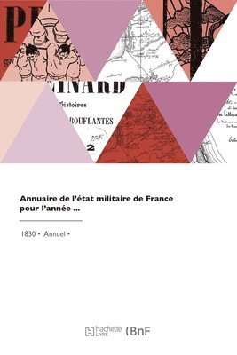 bokomslag Annuaire de l'tat militaire de France