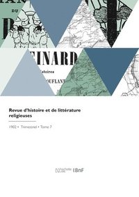 bokomslag Revue d'histoire et de littrature religieuses