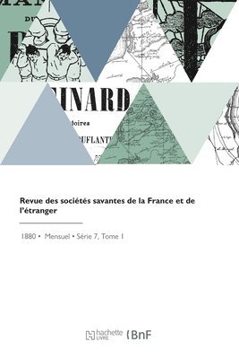 bokomslag Revue des sociétés savantes de la France et de l'étranger