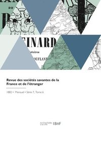 bokomslag Revue des sociétés savantes de la France et de l'étranger