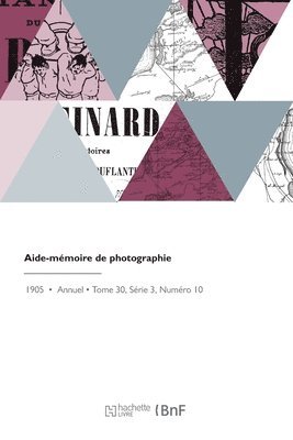 bokomslag Aide-Mémoire de Photographie