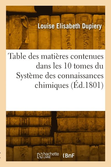 bokomslag Table alphabtique et analytique des matires