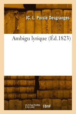 bokomslag Ambigu lyrique