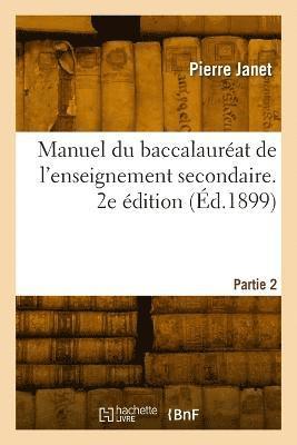 bokomslag Manuel du baccalauréat de l'enseignement secondaire. 2e édition