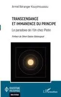Transcendance et Immanence du Principe