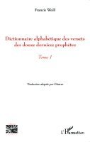 Francis Weill - Dictionnaire alphabétique des versets des douze derniers prophètes, Häftad