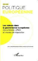 Antoine Megie, Claudette Gorodetzky - Les valeurs dans la gouvernance européenne, Häftad