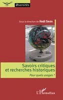 Hedi Saidi - Savoirs critiques et recherches historiques, Häftad