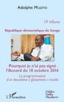 Adolphe Muzito - République démocratique du Congo 13e tribune, Häftad