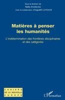 Judit Maar - Matières à penser les humanités, Häftad