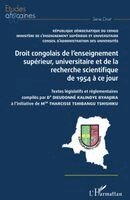 Kalindye Byanjira Dieudonne - Droit congolais de l'enseignement supérieur, universitaire et de la recherche scientifique de 1954 à ce jour, Häftad
