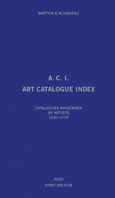 bokomslag Art Catalogue Index