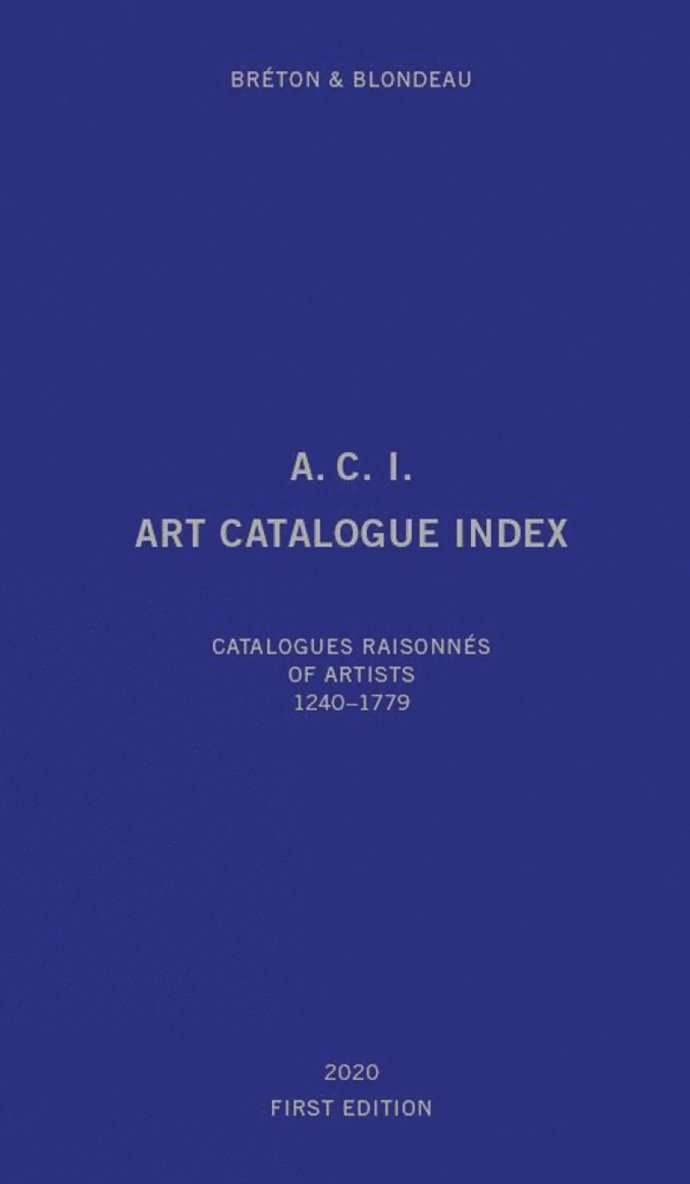 Art Catalogue Index