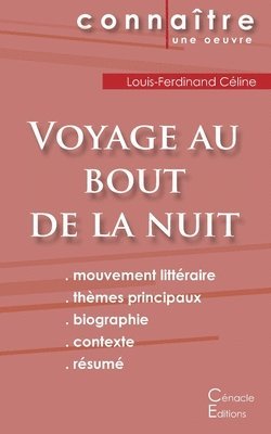 bokomslag Fiche de lecture Voyage au bout de la nuit de Louis-Ferdinand Céline (Analyse littéraire de référence et résumé complet)