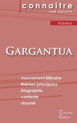 bokomslag Fiche de lecture Gargantua de François Rabelais (analyse littéraire de référence et résumé complet)