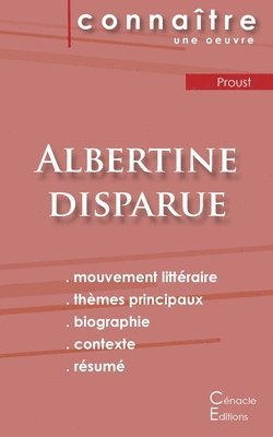 bokomslag Fiche de lecture Albertine disparue de Marcel Proust (analyse littéraire de référence et résumé complet)