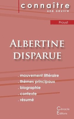 Fiche de lecture Albertine disparue de Marcel Proust (analyse litteraire de reference et resume complet) 1