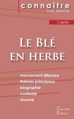 Fiche de lecture Le Ble en herbe de Colette (Analyse litteraire de reference et resume complet) 1
