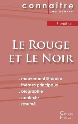 bokomslag Fiche de lecture Le Rouge et le Noir de Stendhal (Analyse littéraire de référence et résumé complet)