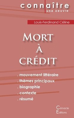 bokomslag Fiche de lecture Mort à crédit de Louis-Ferdinand Céline (Analyse littéraire de référence et résumé complet)