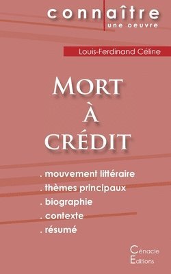 bokomslag Fiche de lecture Mort a credit de Louis-Ferdinand Celine (Analyse litteraire de reference et resume complet)