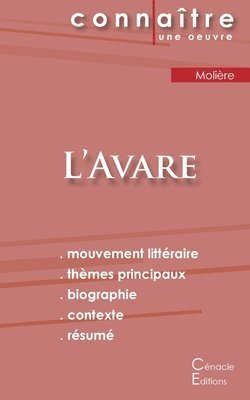bokomslag Fiche de lecture L'Avare de Molière (Analyse littéraire de référence et résumé complet)