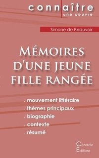 bokomslag Fiche de lecture Mémoires d'une jeune fille rangée de Simone de Beauvoir (Analyse littéraire de référence et résumé complet)