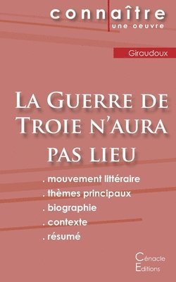 Jean Giraudoux - Fiche de lecture La Guerre de Troie n'aura pas lieu de Jean Giraudoux (Analyse littéraire de référence et résumé complet), Häftad