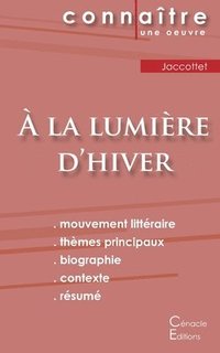 bokomslag Fiche de lecture À la lumière d'hiver de Philippe Jaccottet (Analyse littéraire de référence et résumé complet)