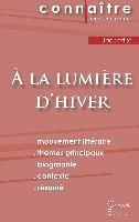 Philippe Jaccottet - Fiche de lecture À la lumière d'hiver de Philippe Jaccottet (Analyse littéraire de référence et résumé complet), Häftad