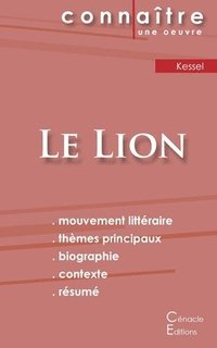 bokomslag Fiche de lecture Le Lion de Joseph Kessel (Analyse litteraire de reference et resume complet)