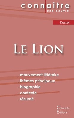 bokomslag Fiche de lecture Le Lion de Joseph Kessel (Analyse littraire de rfrence et rsum complet)