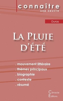 bokomslag Fiche de lecture La Pluie d'ete de Marguerite Duras (Analyse litteraire de reference et resume complet)