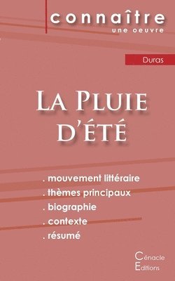 bokomslag Fiche de lecture La Pluie d't de Marguerite Duras (Analyse littraire de rfrence et rsum complet)